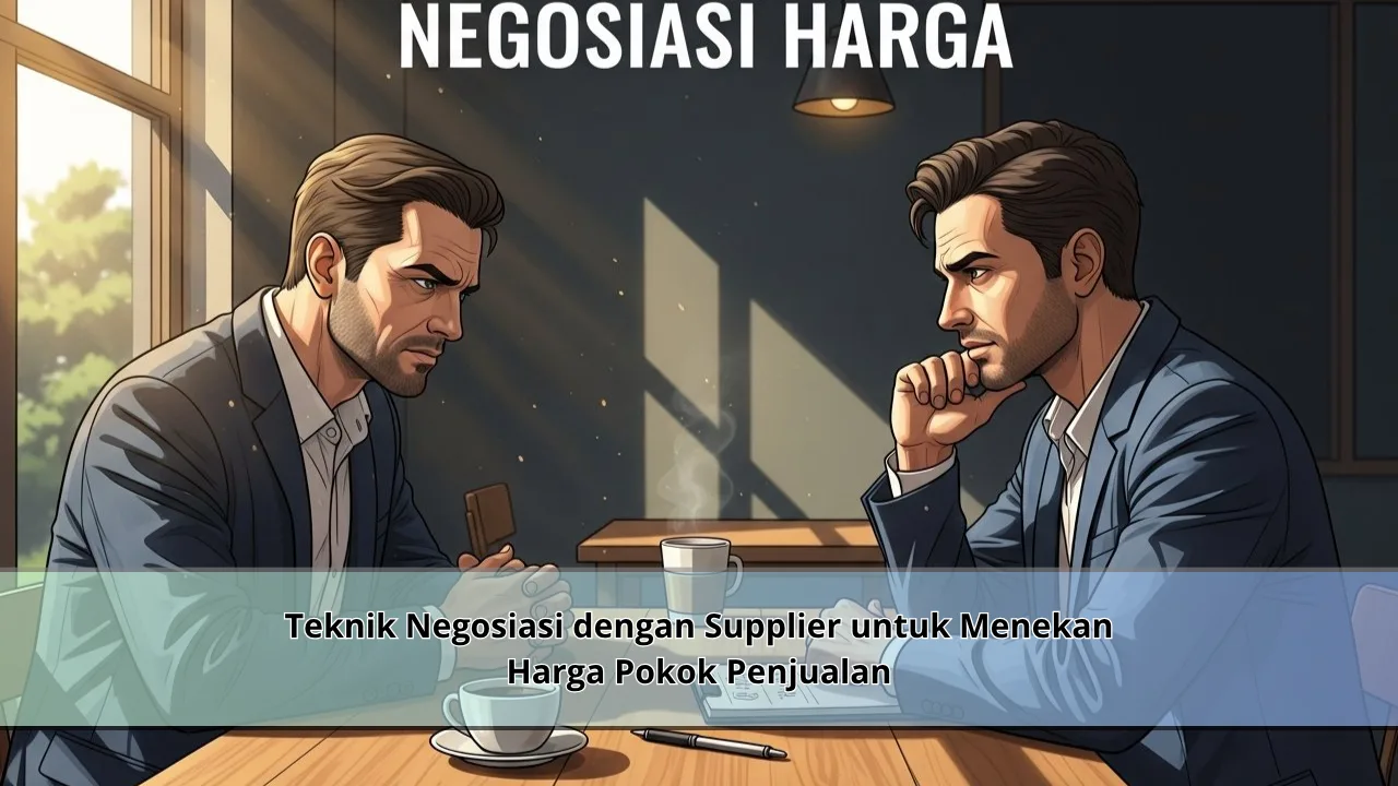 Teknik Negosiasi dengan Supplier untuk Menekan Harga Pokok Penjualan