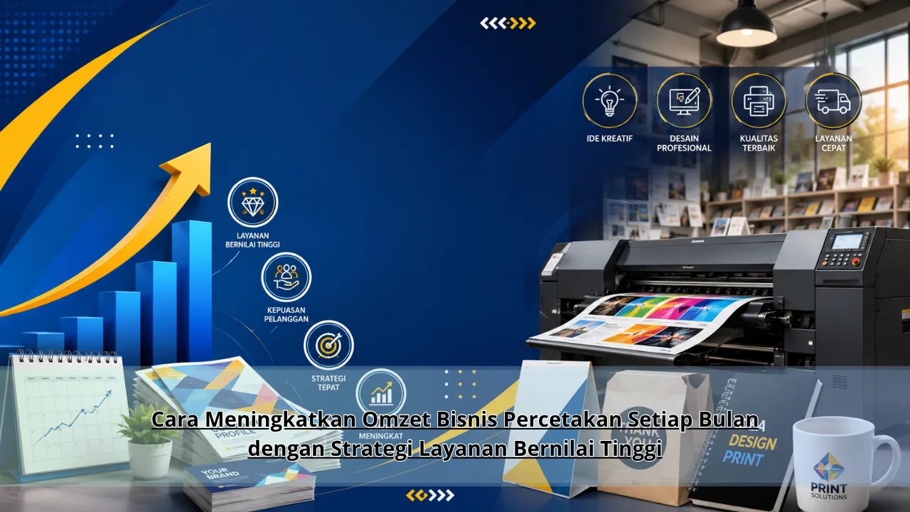 Cara Meningkatkan Omzet Bisnis Percetakan Setiap Bulan dengan Strategi Layanan Bernilai Tinggi