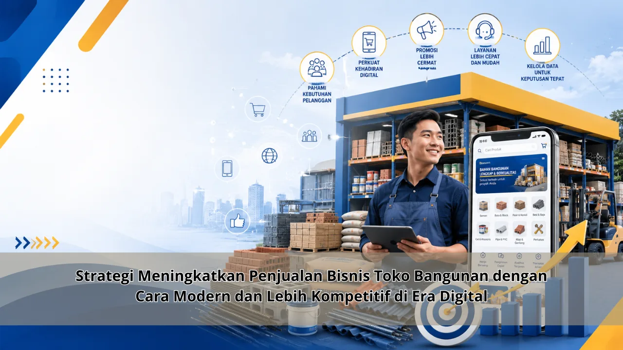 Strategi Meningkatkan Penjualan Bisnis Toko Bangunan dengan Cara Modern dan Lebih Kompetitif di Era Digital