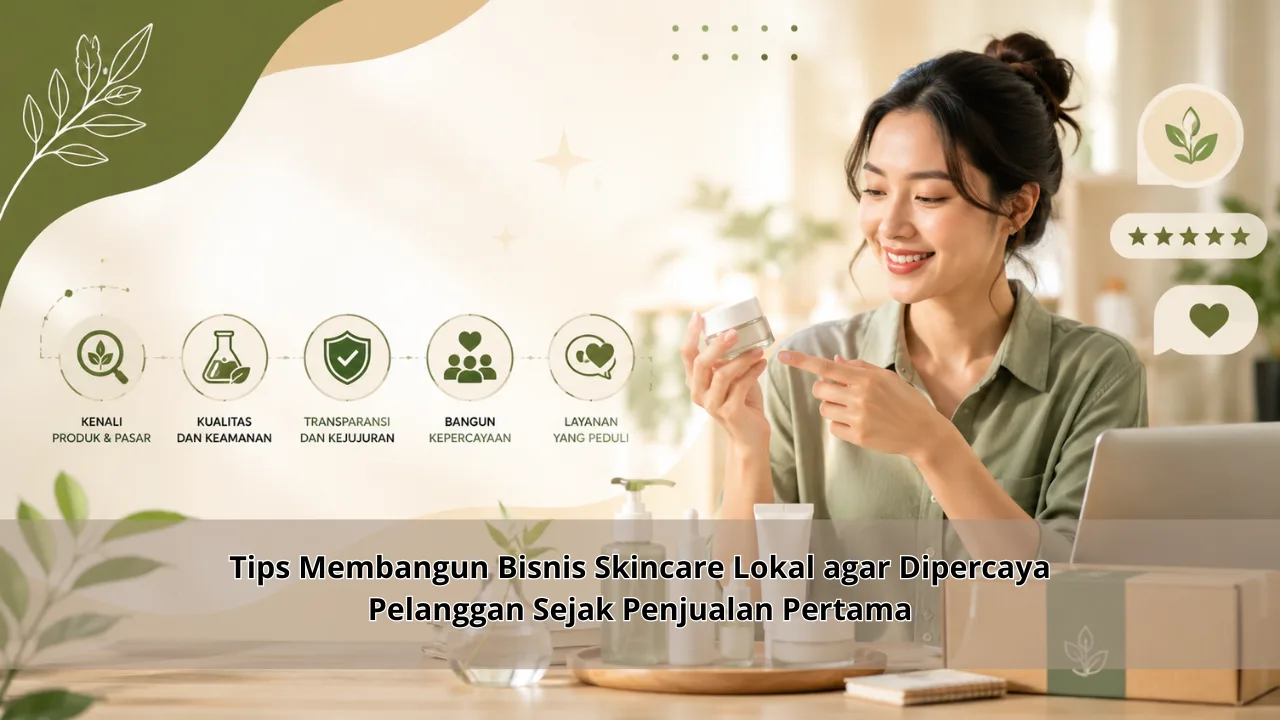 Tips Membangun Bisnis Skincare Lokal agar Dipercaya Pelanggan Sejak Penjualan Pertama