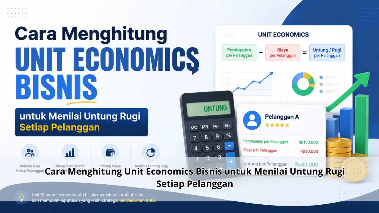 Cara Menghitung Unit Economics Bisnis untuk Menilai Untung Rugi Setiap Pelanggan