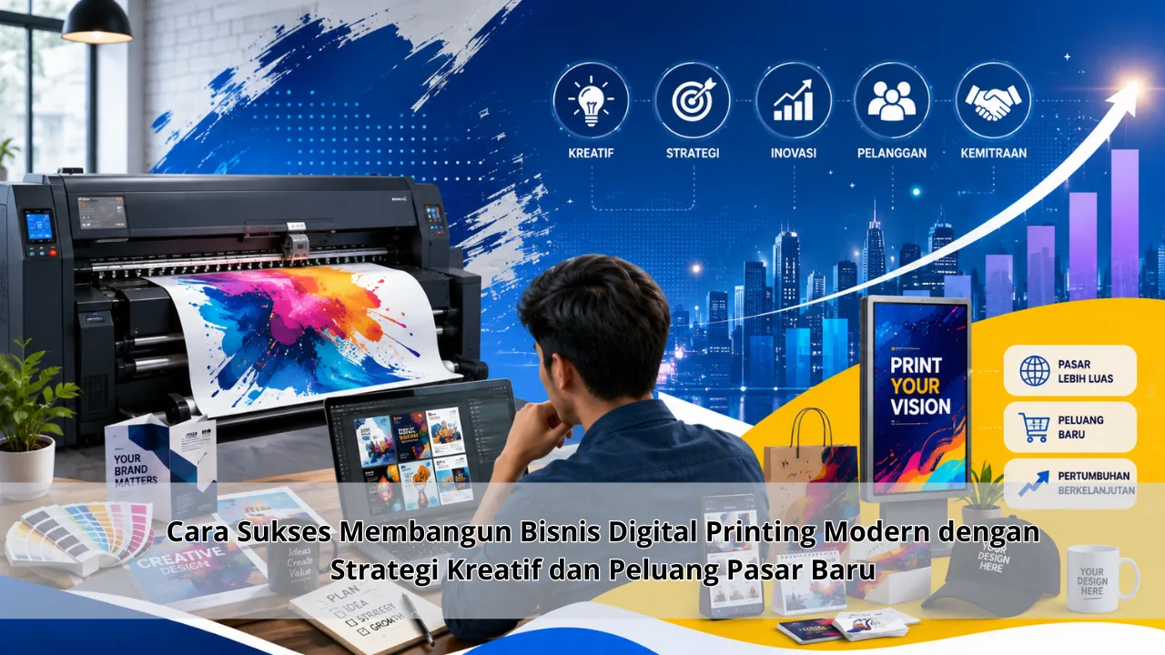 Cara Sukses Membangun Bisnis Digital Printing Modern dengan Strategi Kreatif dan Peluang Pasar Baru