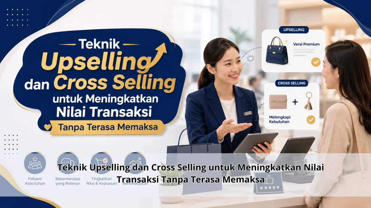 Teknik Upselling dan Cross Selling untuk Meningkatkan Nilai Transaksi Tanpa Terasa Memaksa