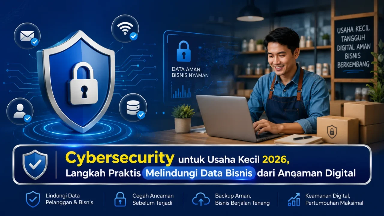 Cybersecurity untuk Usaha Kecil 2026, Langkah Praktis Melindungi Data Bisnis dari Ancaman Digital
