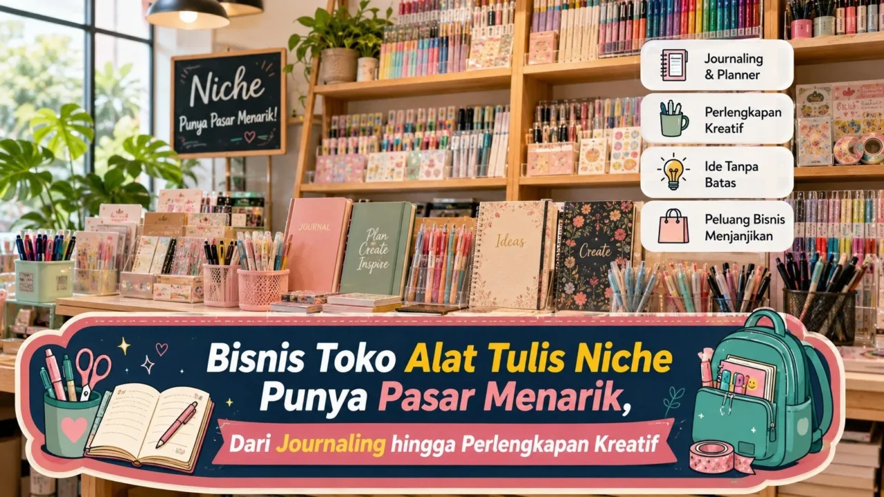 Bisnis Toko Alat Tulis Niche Punya Pasar Menarik, Dari Journaling hingga Perlengkapan Kreatif