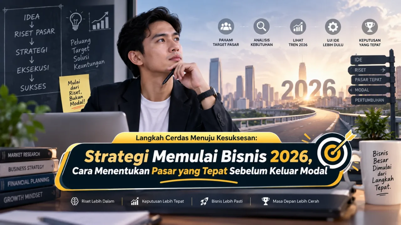 Strategi Memulai Bisnis 2026, Cara Menentukan Pasar yang Tepat Sebelum Keluar Modal