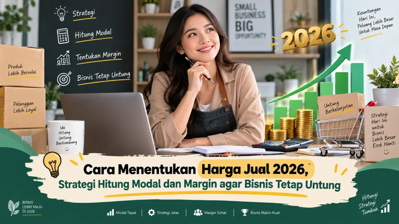 Cara Menentukan Harga Jual 2026, Strategi Hitung Modal dan Margin agar Bisnis Tetap Untung