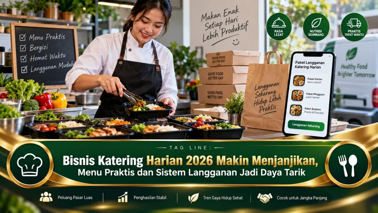 Bisnis Katering Harian 2026 Makin Menjanjikan, Menu Praktis dan Sistem Langganan Jadi Daya Tarik
