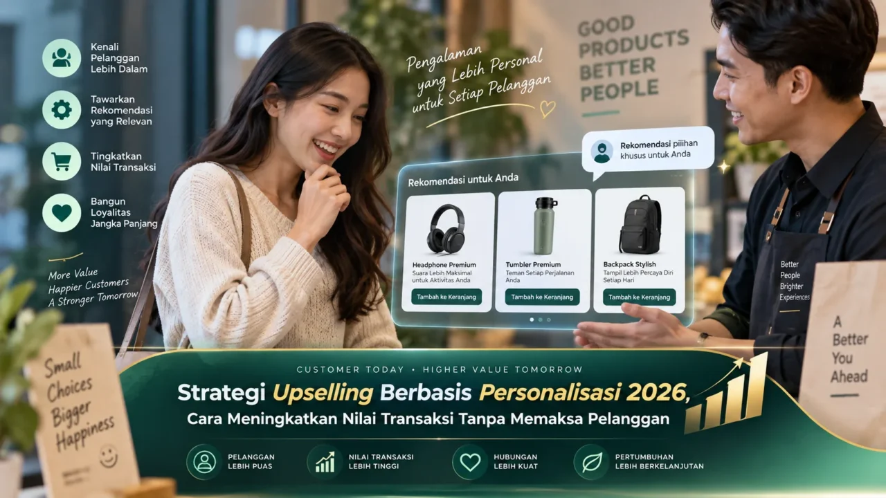 Strategi Upselling Berbasis Personalisasi 2026, Cara Meningkatkan Nilai Transaksi Tanpa Memaksa Pelanggan