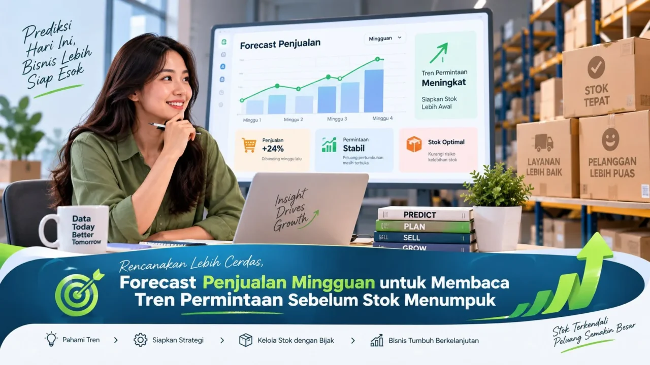 Forecast Penjualan Mingguan untuk Membaca Tren Permintaan Sebelum Stok Menumpuk